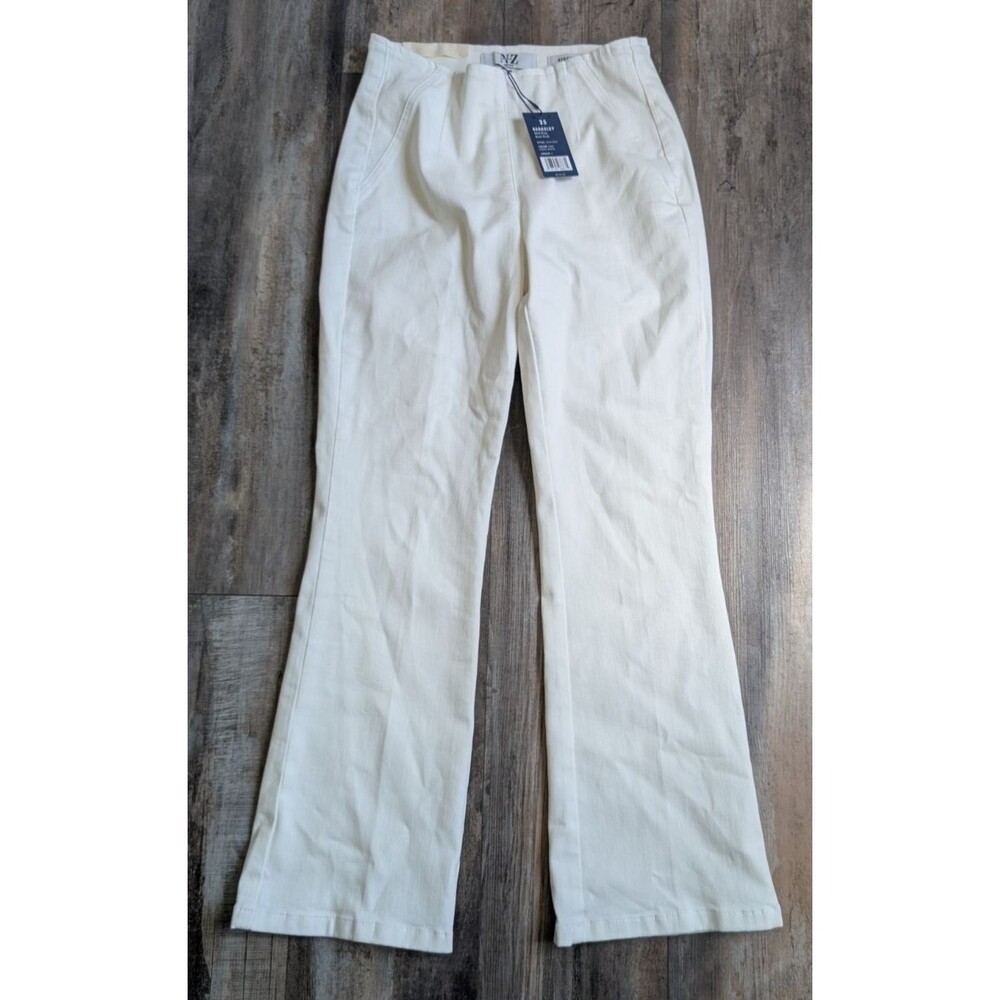 NWT Nic + Zoe NZ Denim Berkeley Mid Rise Boot Kick Pants White Women's 25 NEW